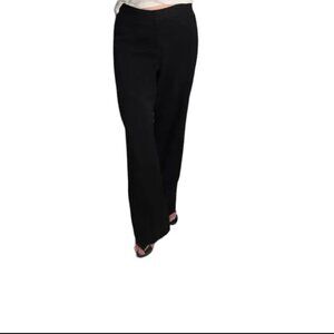 Liz Claiborne Audra Dress Pants Size 10 Black Straight Leg Career
